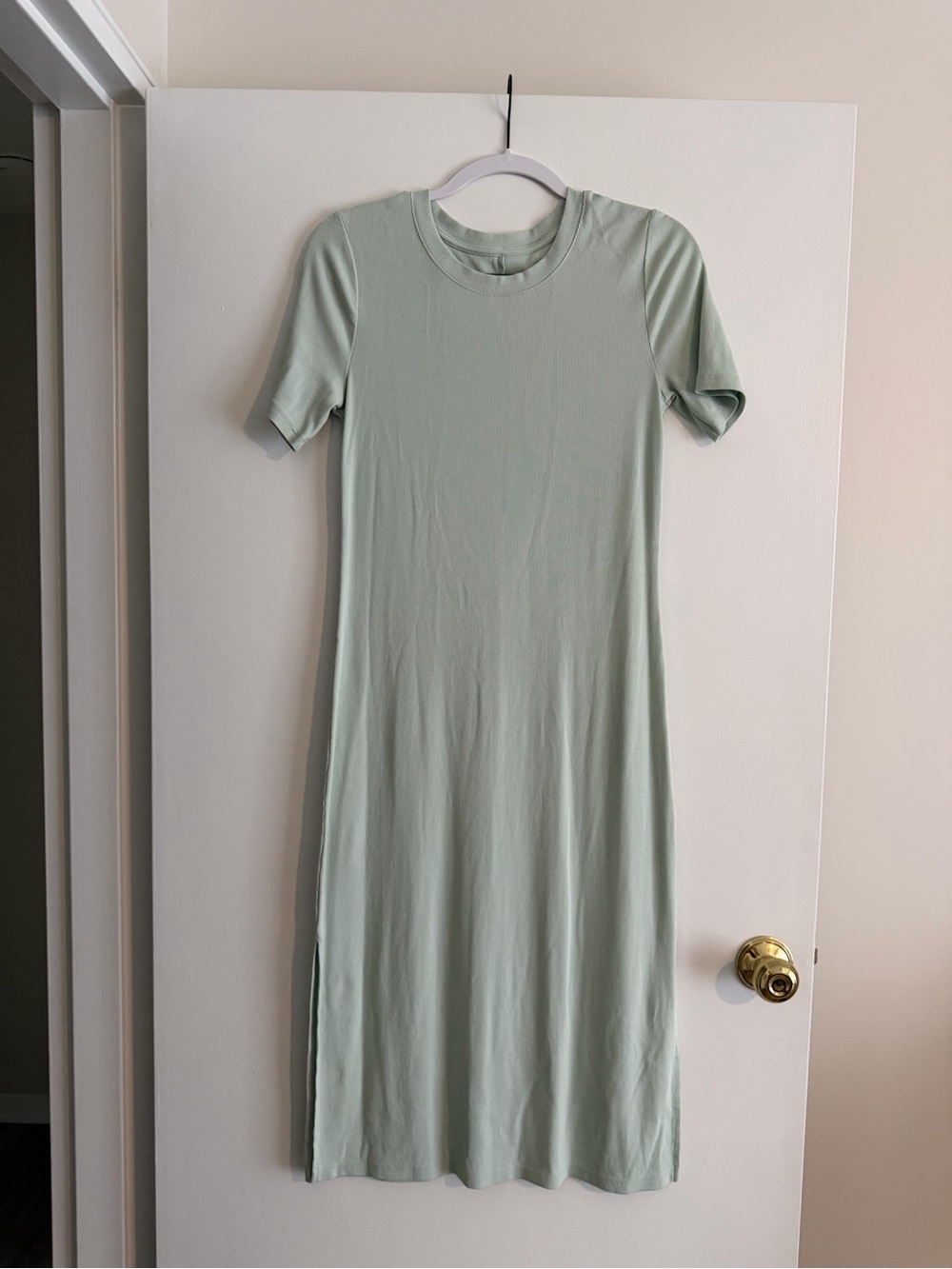 a new day Mint Short Sleeve Midi T-Shirt Dress
